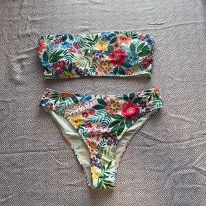SHEIN Vibrant Floral Bikini Set